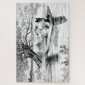 Gone Vist met Lover, Louis Wain Legpuzzel (Verticaal)