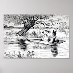 Gone Vist met Lover, Louis Wain Poster