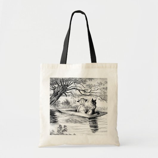 Gone Vist met Lover, Louis Wain Tote Bag (Voorkant)