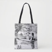 Gone Vist met Lover, Louis Wain Tote Bag (Voorkant)