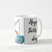 Gone Vist met papa - Vaderdag Ontwerp Koffiemok (Voorkant rechts)