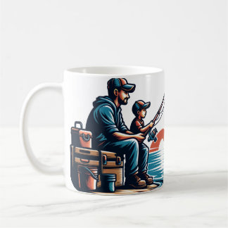 Gone Vist met papa -  Vaderdag Ontwerp Koffiemok