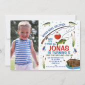 Gone Vist of Vist de verjaardagsuitnodiging Kaart (Voorkant)