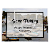 Gone Vist pensionering Groot Cadeauzakje (Voorkant)