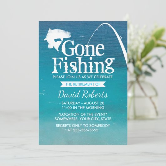 Gone Vist pensioneringspartij Kaart (Staand voorkant)