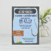 "Gone Vist" Rendingfeest Kaart (Staand voorkant)