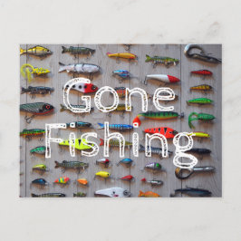 Gone Vist retirement Fishermen Gifts Briefkaart