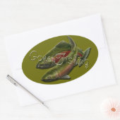 Gone Vist Stickers Coho Salmon Art Stickers (Envelop)