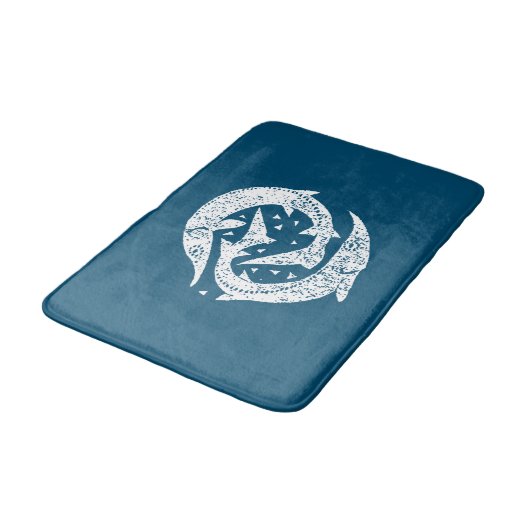 GONE VIST STURGEON WOODCUT ART BADMAT (Gekanteld)