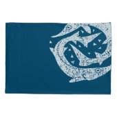 GONE VIST STURGEON WOODCUT ART KUSSENSLOOP (Achterkant)