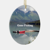 Gone Vist: Trail Lake, Alaska Keramisch Ornament (Rechts)