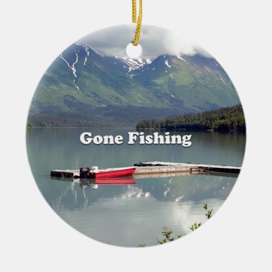 Gone Vist: Trail Lake, Alaska Keramisch Ornament (Voorkant)