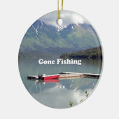 Gone Vist: Trail Lake, Alaska Keramisch Ornament (Links)
