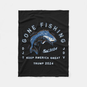 Gone Vist Trump Vance 2024 Sport Vist Past-t Fleece Deken