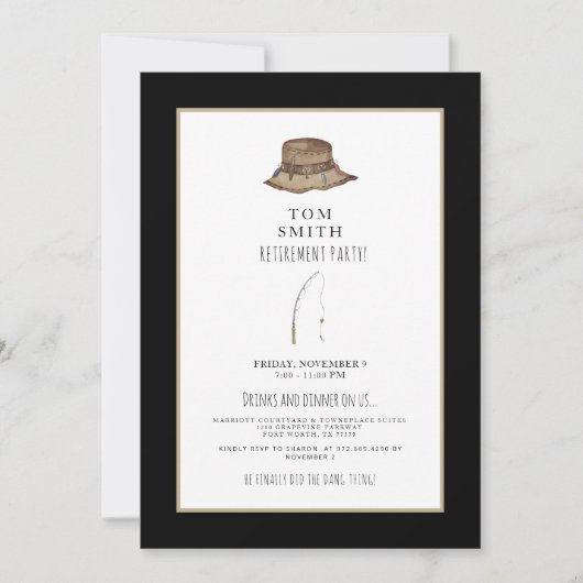 Gone Vist Uitnodiging Pensioenpartij (Voorkant)