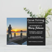 Gone Vist Uitnodiging tot pensionering (Staand voorkant)