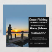 Gone Vist Uitnodiging tot pensionering (Voorkant / Achterkant)