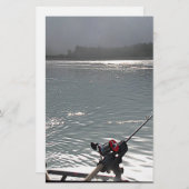 Gone Vist vandaag geen werk Briefpapier (Voorkant / Achterkant)