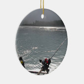 Gone Vist vandaag geen werk Keramisch Ornament (Rechts)