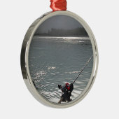 Gone Vist vandaag geen werk Metalen Ornament (Rechts)