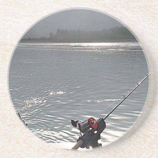 Gone Vist vandaag geen werk Zandsteen Onderzetter (Voorkant)