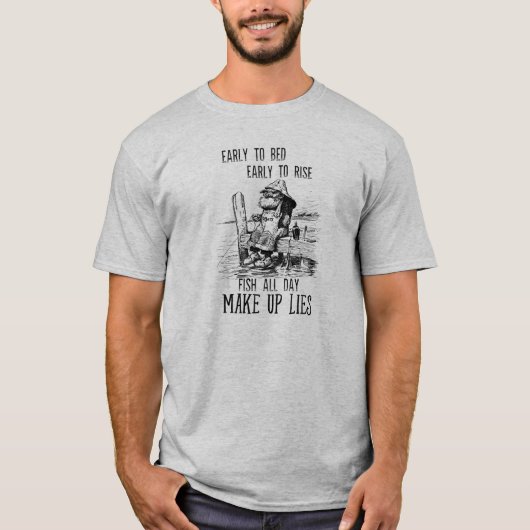 Gone Vist  vroeg in bed make up Lies T-shirt (Voorkant)