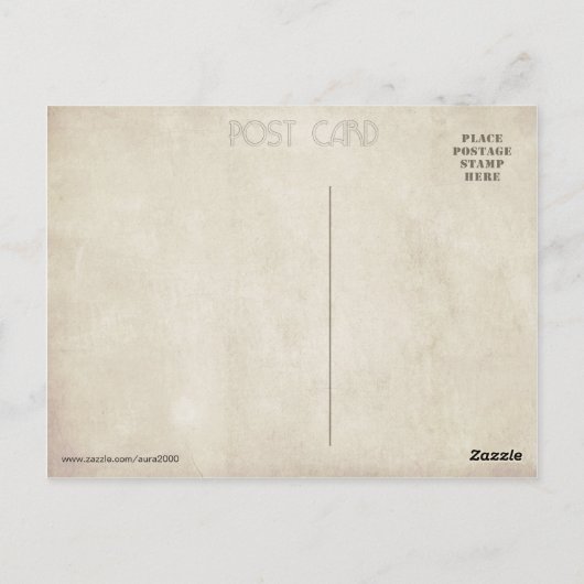 Gone Vist - zoek me niet op Briefkaart (Achterkant)