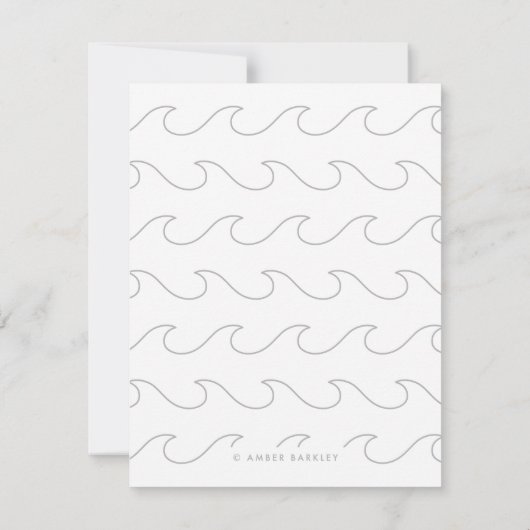 Gone Viste Stationery - Kobalt Notitiekaartje (Achterkant)