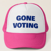 Gone Voting™ Trucker Hoed Trucker Pet (Voorkant)