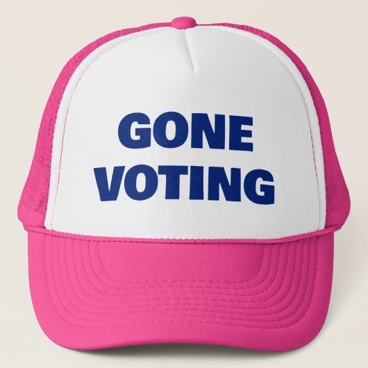 Gone Voting™ Trucker Hoed Trucker Pet (Voorkant)