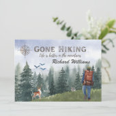 Gone Wandelleven is beter Bergen Wandelherten Kaart (Staand voorkant)