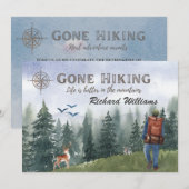 Gone Wandelleven is beter Bergen Wandelherten Kaart (Voorkant / Achterkant)