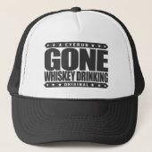 GONE WHISKEY DRINK - Single Malt Scotch Addict Trucker Pet (Voorkant)