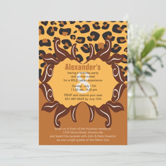 Gone Wild Invitation Kaart (Staand voorkant)