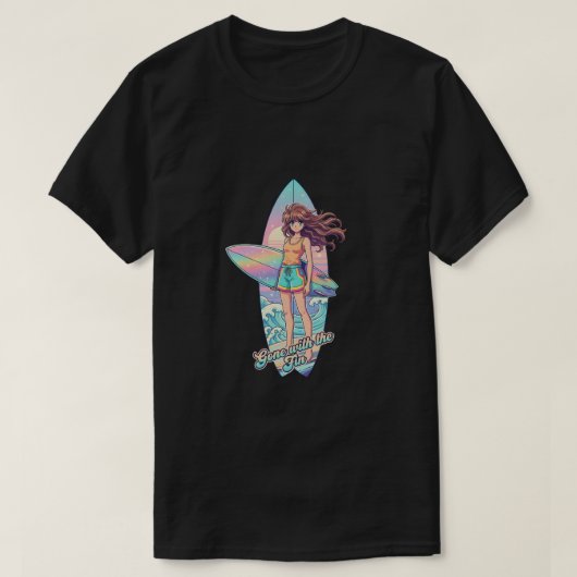 Gone with the fin t-shirt (Design voorkant)