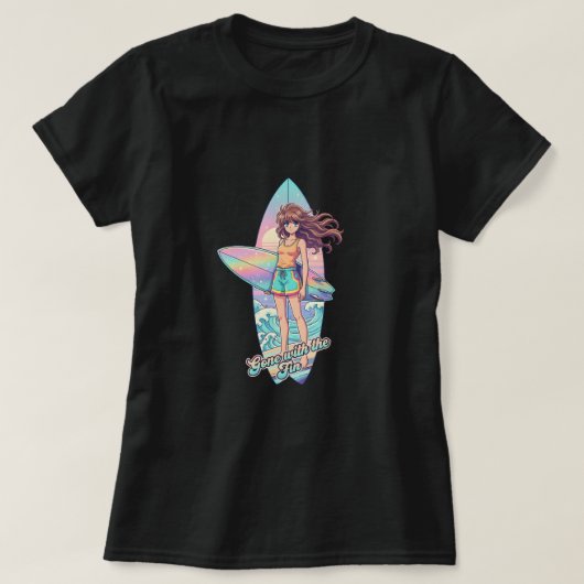 Gone with the fin t-shirt (Design voorkant)