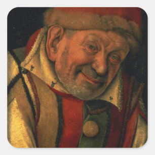 Gonella, de Ferrara Court jester, c.1445 Vierkante Sticker