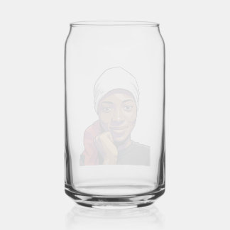 Gonemili Grace t-shirt voor heren Blikvorm Glas