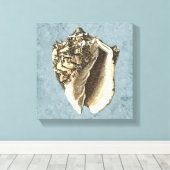 Gonespoelbare betegelschil canvas afdruk (Insitu (Houten vloer))