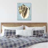 Gonespoelbare betegelschil canvas afdruk (Insitu (Slaapkamer))