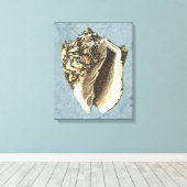 Gonespoelbare betegelschil canvas afdruk (Insitu (Houten vloer))