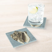 Gonespoelbare betegelschil glazen onderzetter (Schuin)