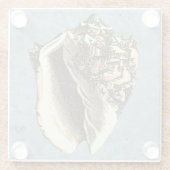 Gonespoelbare betegelschil glazen onderzetter (Achterkant)