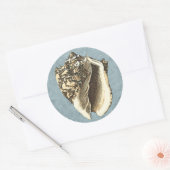 Gonespoelbare betegelschil ronde sticker (Envelop)