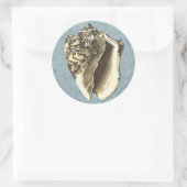 Gonespoelbare betegelschil ronde sticker (Tas)