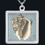 Gonespoelbare betegelschil zilver vergulden ketting<br><div class="desc">Haal dit unieke conch-seashell-afbeelding uit een steenwasmachine op je volgende product. Deze wonderlijke blauwe achtergrond met een bruine Conch zal er overal geweldig uitzien. Neem het strand mee waar je ook gaat.</div>