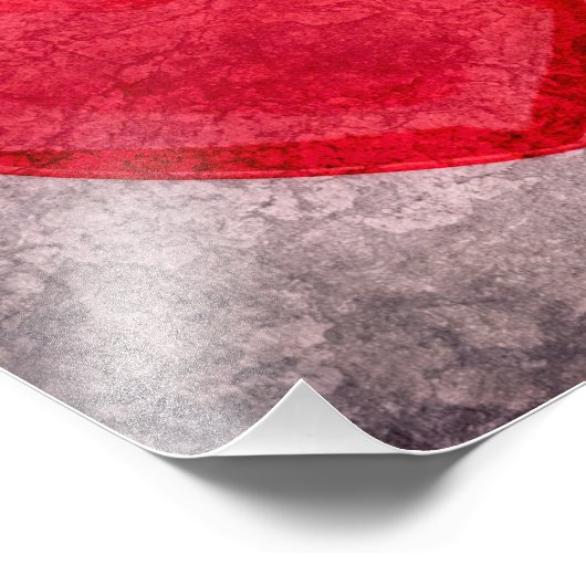 Gonespoeld hart foto afdruk (Hoek)