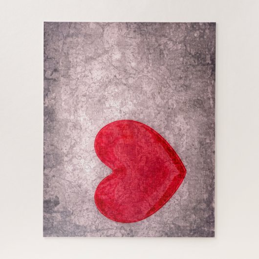 Gonespoeld hart legpuzzel (Verticaal)