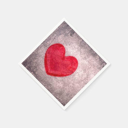 Gonespoeld hart servetten (Hoek)