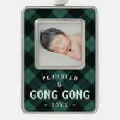 Gong Gong | Baby Foto opa Verzilverd Omlijst Ornament (Voorkant)